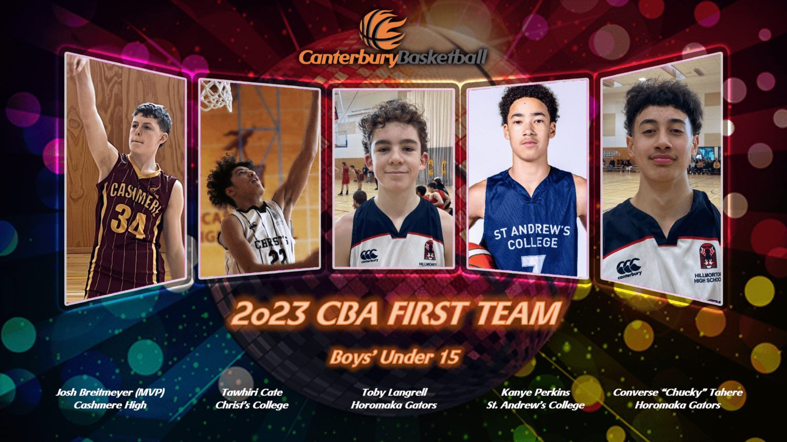 2023 First Teams Announced - Canterbury Basketball Canterbury Basketball